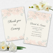 Classic Floral Wedding Invitation 招待状