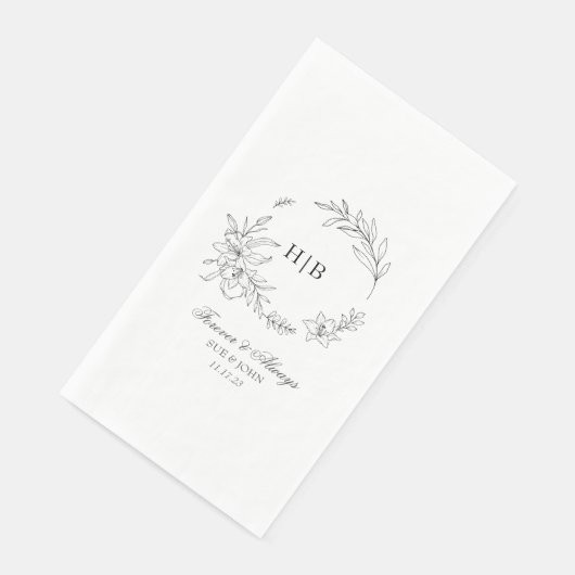 Classic Floral Wreath Monogram Wedding (コーナー)