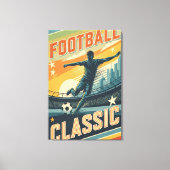 Classic Football Vintage キャンバスプリント (正面)
