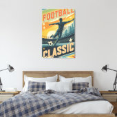 Classic Football Vintage キャンバスプリント (インサイチュ (寝室))