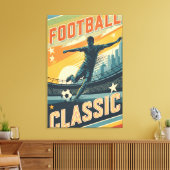 Classic Football Vintage キャンバスプリント (インサイチュ (リビング))