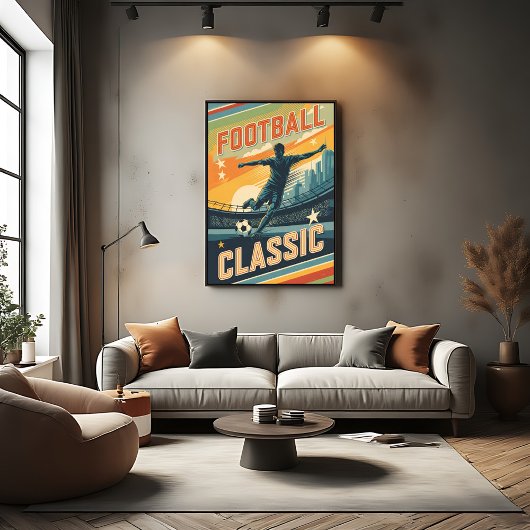 Classic Football Vintage キャンバスプリント