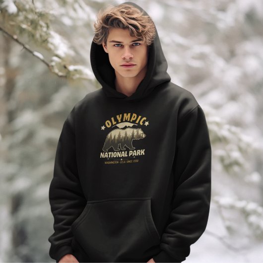 Classic Forest Vista at Olympic National Park パーカ