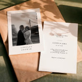 Classic Formal Couples Wedding Shower Invitation 招待状