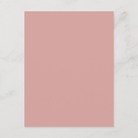 Classic Formal Dusty Rose Script Wedding Details エンクロージャーカード (裏面)