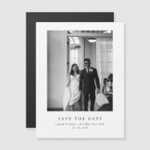 Classic Formal Magnetic Wedding Save The Date (正面/裏面)