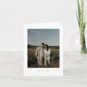 Classic Formal Wedding Photo Folded Invitation 招待状 (正面)