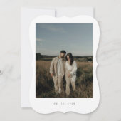 Classic Formal Wedding Photo Invitation 招待状 (裏面)