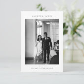 Classic Formal Wedding Photo Save the Date セーブザデート (スタンド正面)