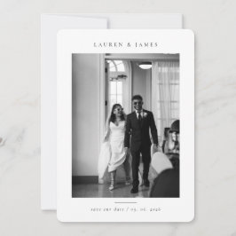 Classic Formal Wedding Photo Save the Date セーブザデート