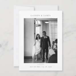 Classic Formal Wedding Photo Save the Date セーブザデート