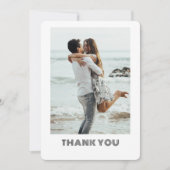 Classic Formal Wedding Photo Thank You Card サンキューカード (正面)