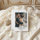 Classic Formal Wedding Photo Thank You Card サンキューカード