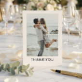 Classic Formal Wedding Photo Thank You Card サンキューカード