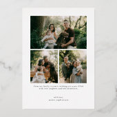 Classic Frame New Year Photo 箔シーズンカード (裏面)