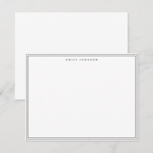 Classic Frame Note Card 招待状 (正面/裏面)