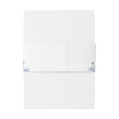 Classic French Blue Flowers & Ribbons Wedding 招待状ベリーバンド (裏面例)