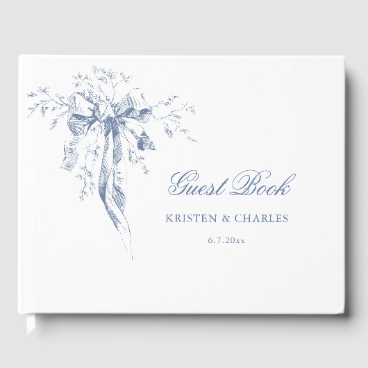 Classic French Blue Ribbon Bow ゲストブック (正面)