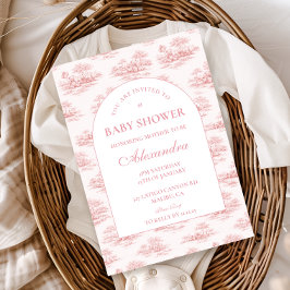 Classic French Country Baby Shower 招待状