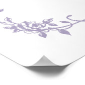 Classic French Lavender Bridal Shower Welcome ポスター (角)