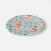 Classic FRIENDS™ Icons Pattern ペーパープレート (アングル)