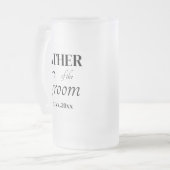 Classic Fully Customizable Wedding Beer Mug フロストグラスビールジョッキ (正面左)