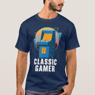 Classic Gamer Geek Video Game Player Arcade Gaming Tシャツ