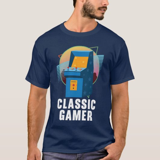 Classic Gamer Geek Video Game Player Arcade Gaming Tシャツ (正面)