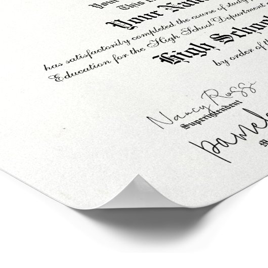 Classic General Equivalency High School Diploma  ポスター (角)