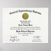 Classic General Equivalency High School Diploma  ポスター (正面)