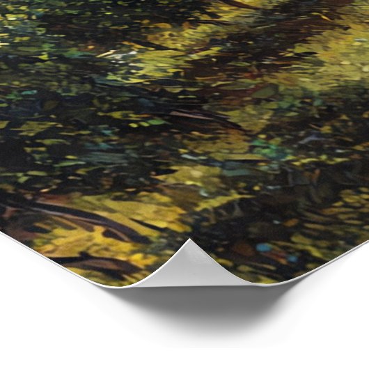 Classic German Fachwerk House & Sunny Vineyards ポスター (角)