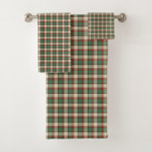 Classic Gift Towel Red Green Plaid for Christmas バスタオルセット (インサイチュ)