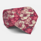 Classic Gifts For Husband Gardenias Floral ネクタイ (ロール)