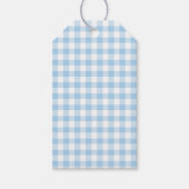 Classic Gingham Baby Blue ギフトタグ (正面)