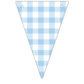 Classic Gingham Baby Blue バンティングフラッグ (第2の旗)