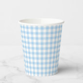 Classic Gingham Baby Blue 紙コップ (左)