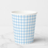 Classic Gingham Baby Blue 紙コップ (右)