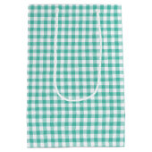 Classic Gingham Bluegrass Green Medium Gift Bag ミディアムペーパーバッグ (裏面)