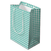 Classic Gingham Bluegrass Green Medium Gift Bag ミディアムペーパーバッグ (裏面アングル)