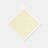 Classic Gingham Butter Yellow スタンダードカクテルナプキン (角)