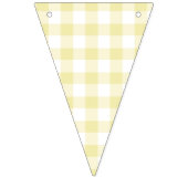 Classic Gingham Butter Yellow バンティングフラッグ (第3の旗)