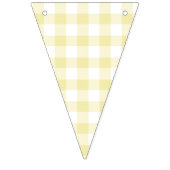 Classic Gingham Butter Yellow バンティングフラッグ (第2の旗)