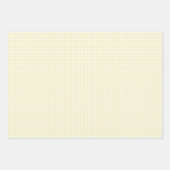 Classic Gingham Butter Yellow ラッピングペーパーシート (正面3)
