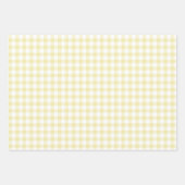 Classic Gingham Butter Yellow ラッピングペーパーシート (正面2)