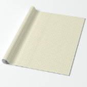 Classic Gingham Butter Yellow ラッピングペーパー (アンロールド)