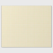 Classic Gingham Canary Yellow ラッピングペーパー (フラット)
