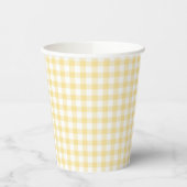 Classic Gingham Canary Yellow 紙コップ (左)