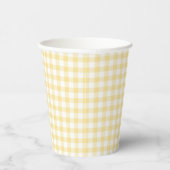 Classic Gingham Canary Yellow 紙コップ (右)