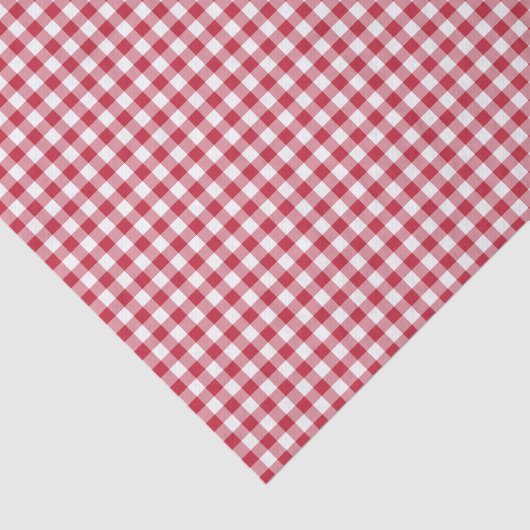 Classic Gingham Cherry Red 薄葉紙 (詳細)