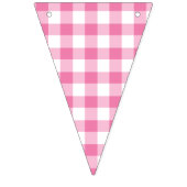 Classic Gingham Fuchsia バンティングフラッグ (第1の旗)